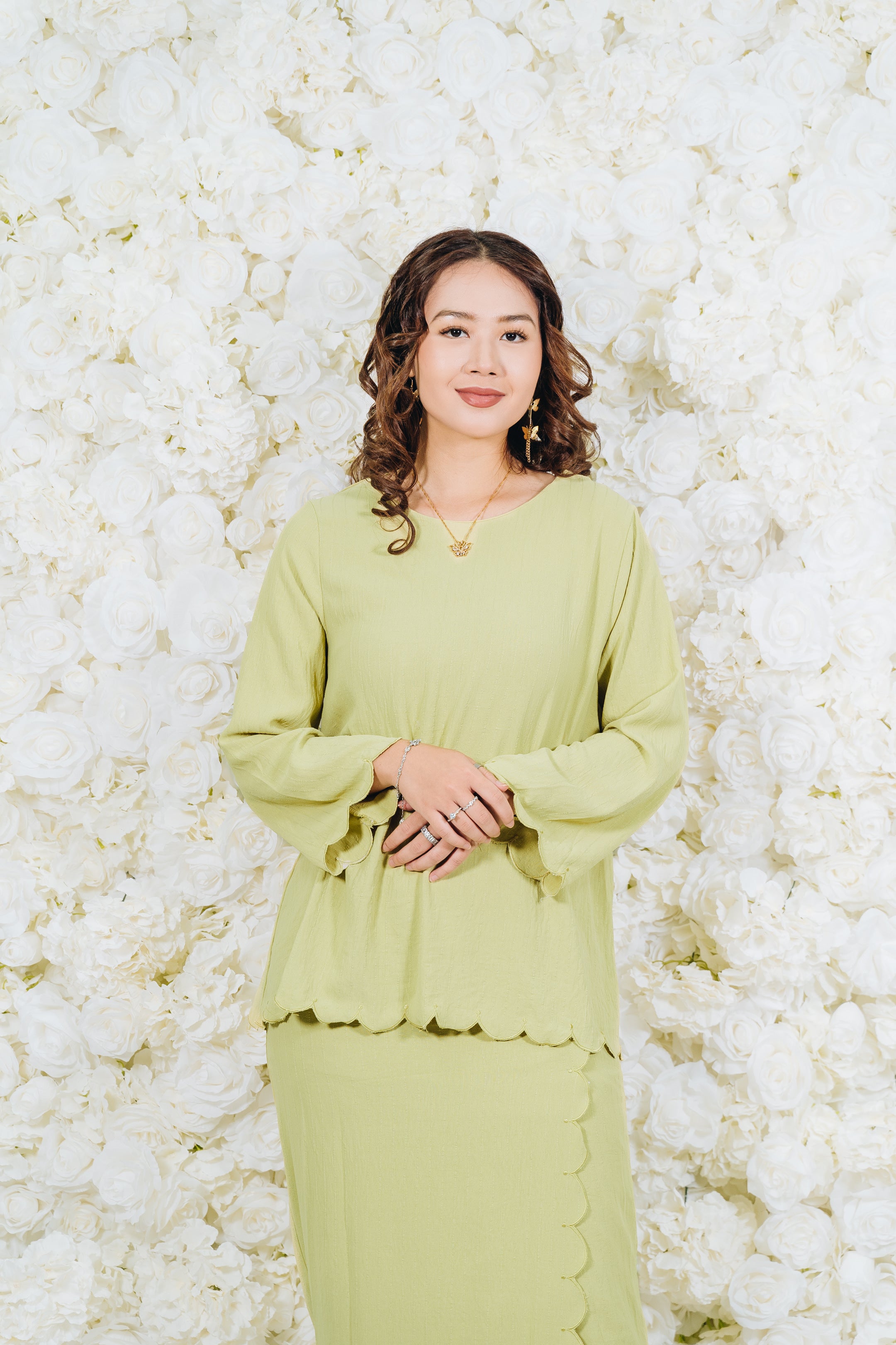 Ivory Sulam Kurung Set