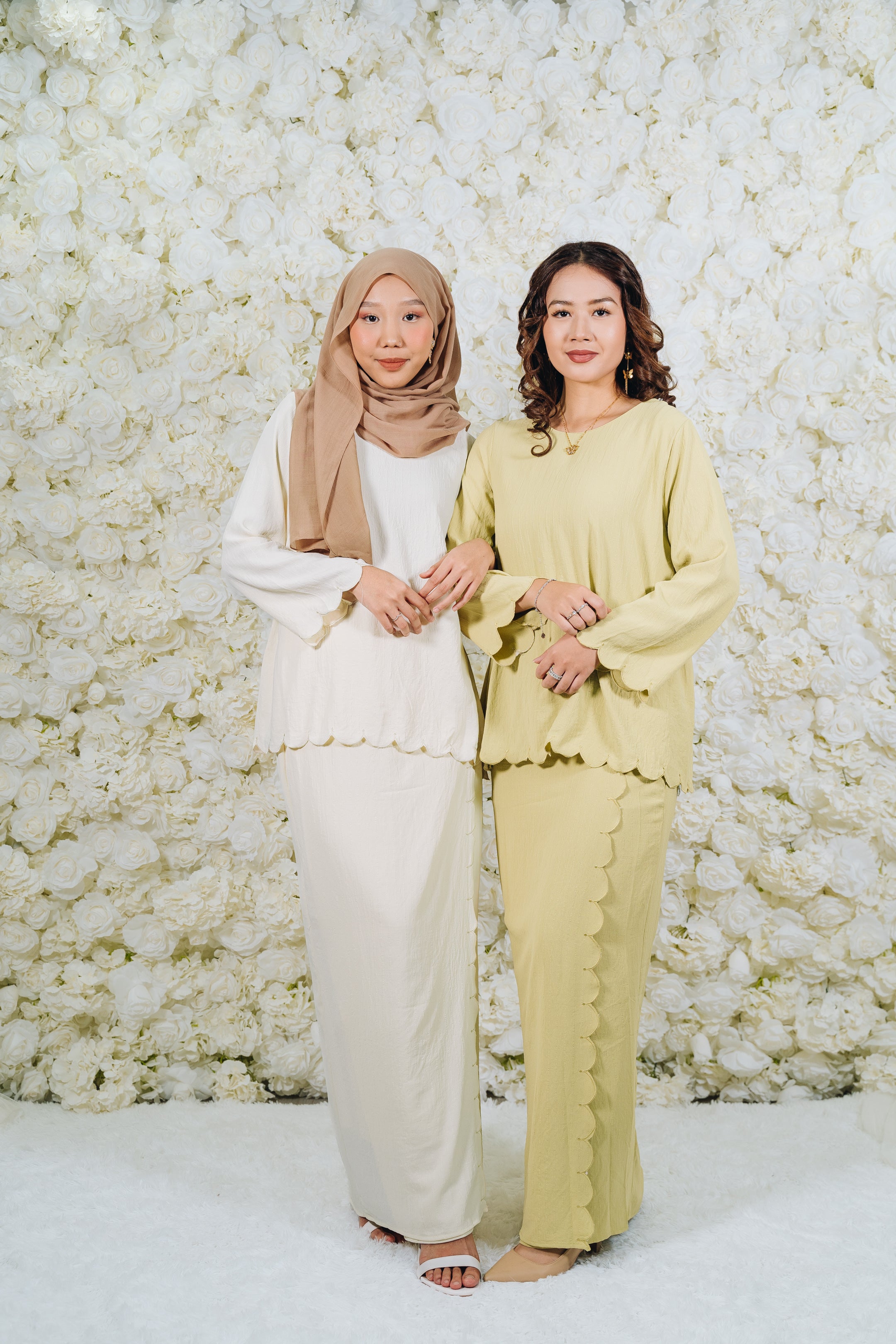 Ivory Sulam Kurung Set