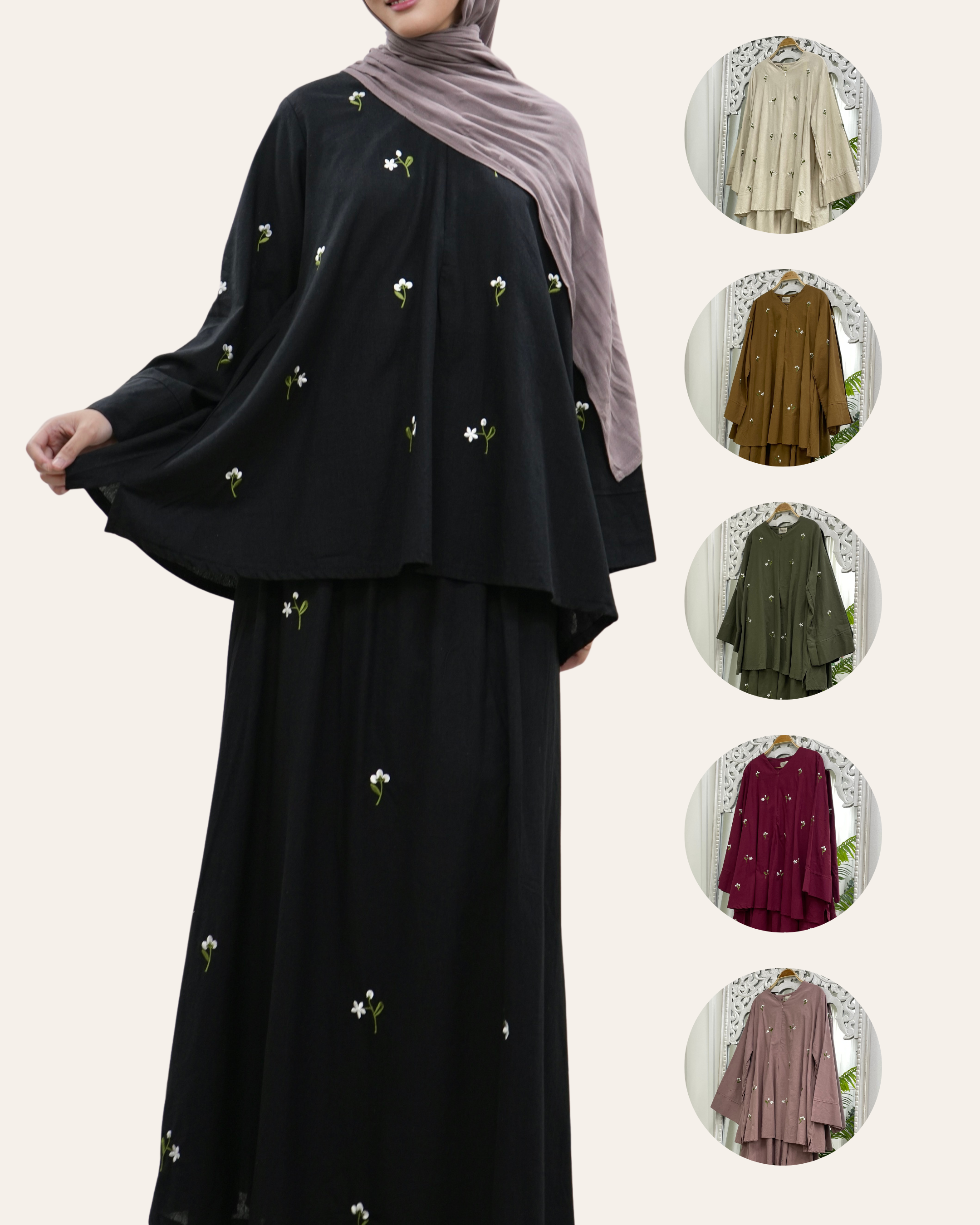 Juniper Embo Skirt Set HV Label