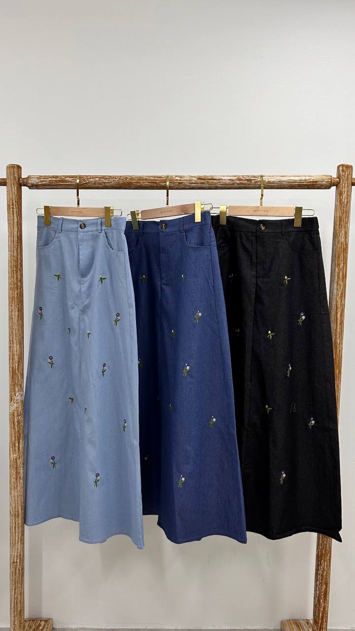 Lily Spring Denim Skirt