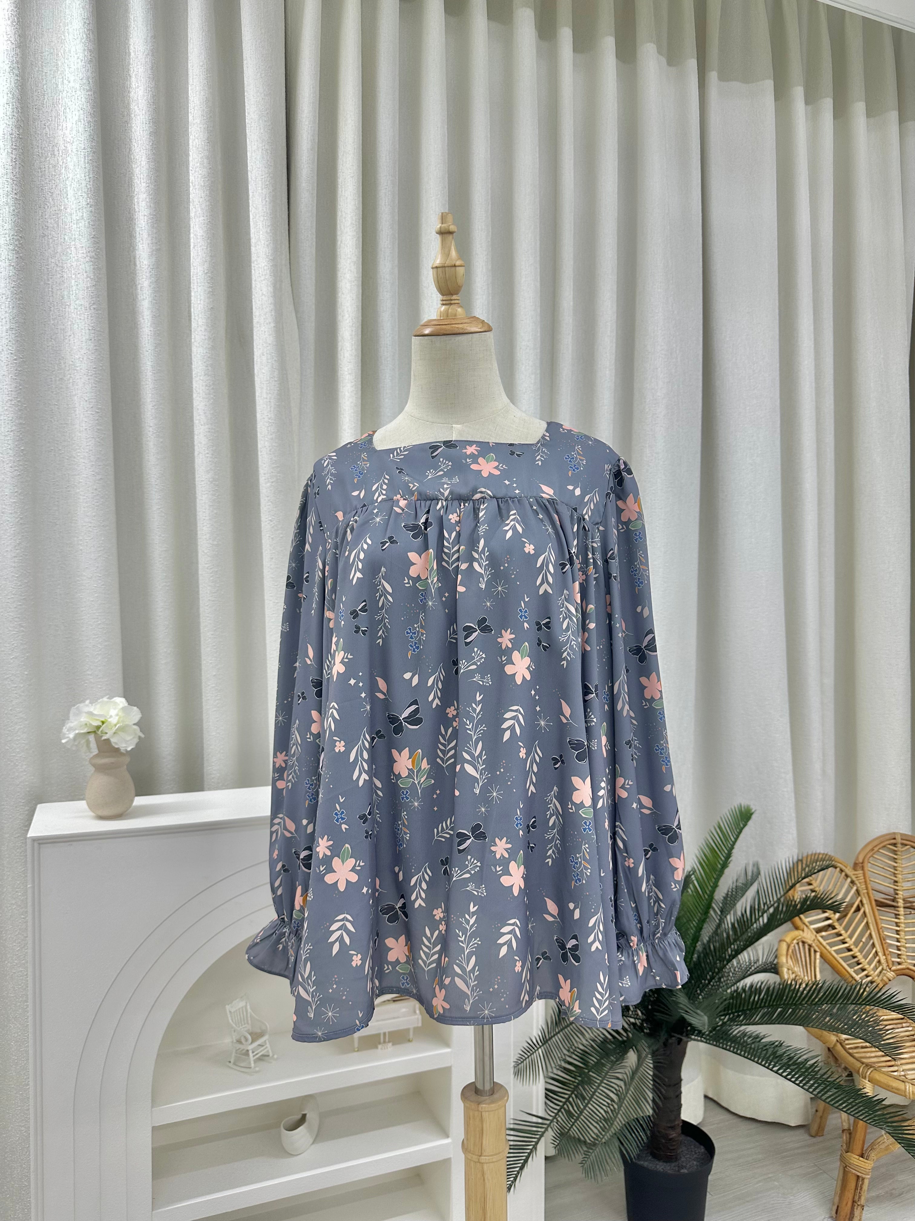 Farsi Printed Doll Chiffon Top