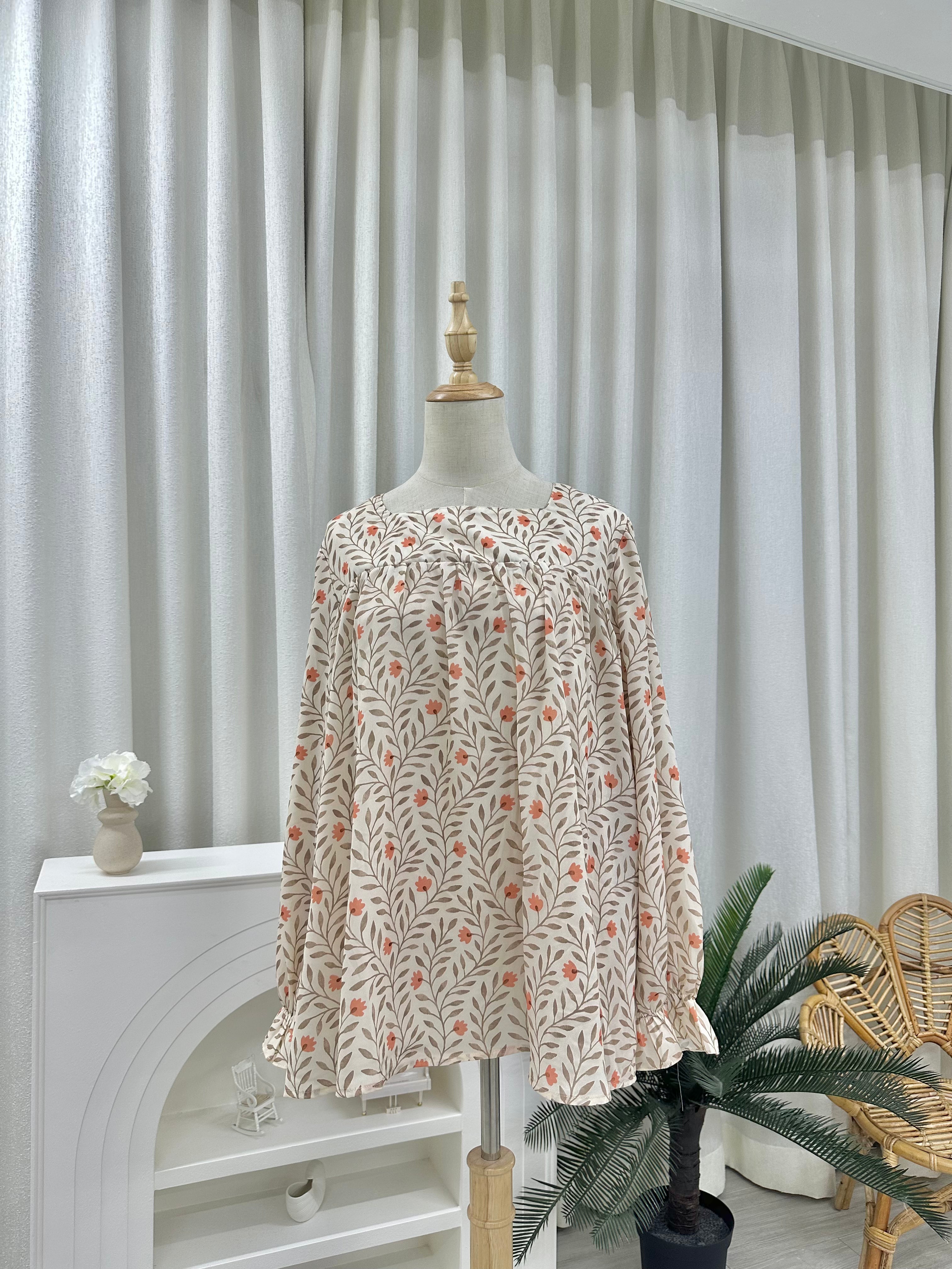 Farsi Printed Doll Chiffon Top