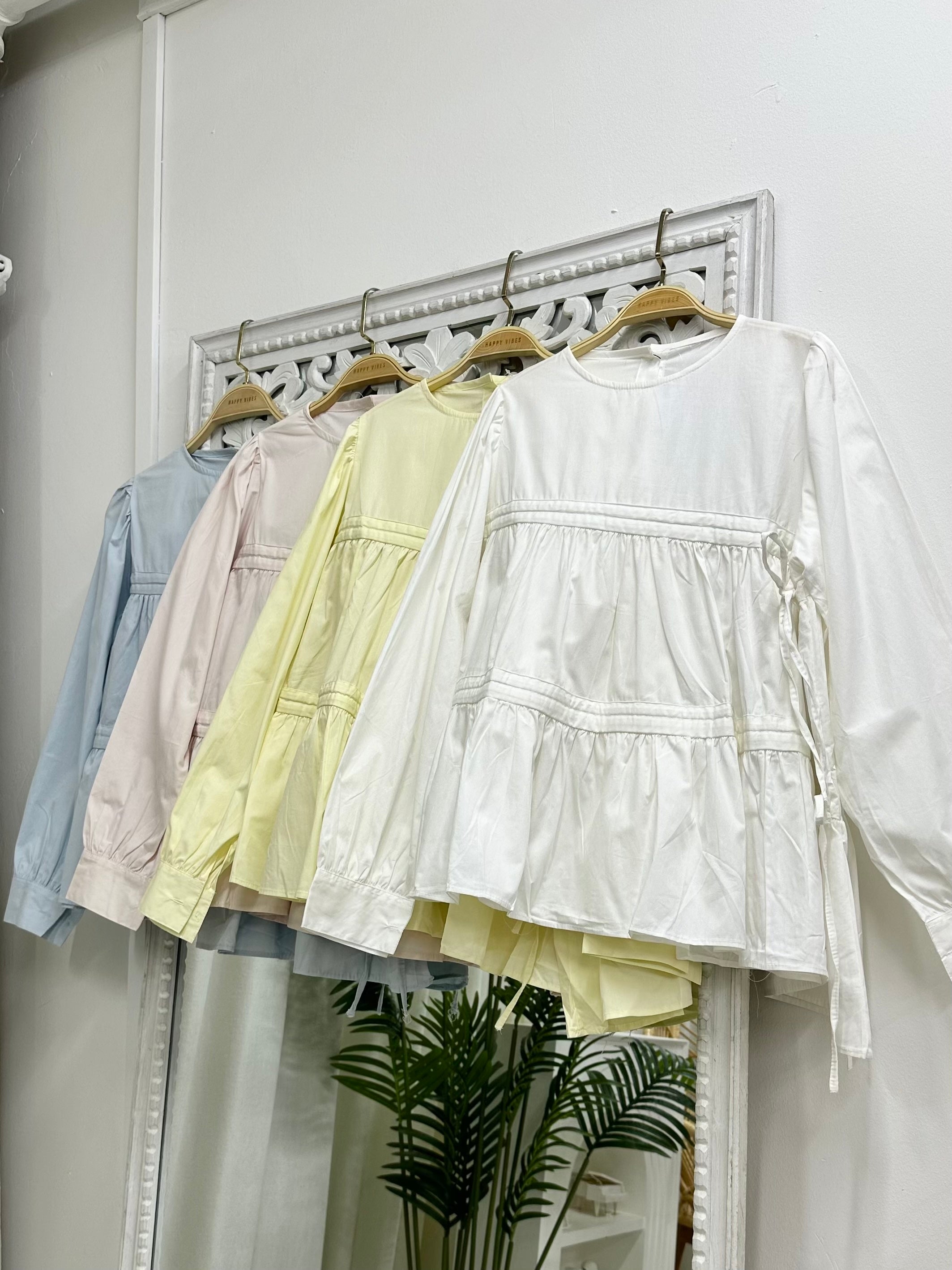 Flare Tier Ribbon Top