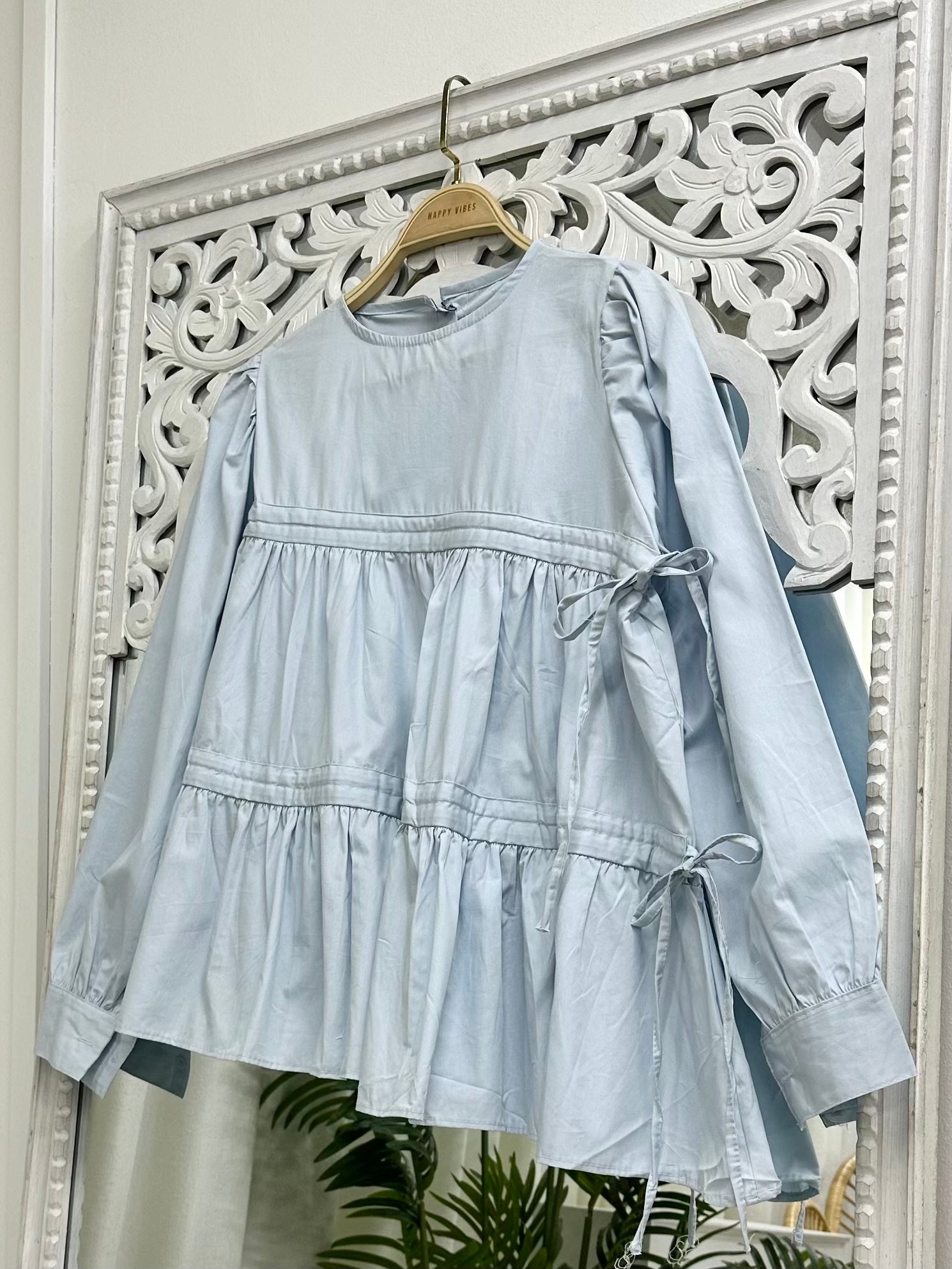 Flare Tier Ribbon Top