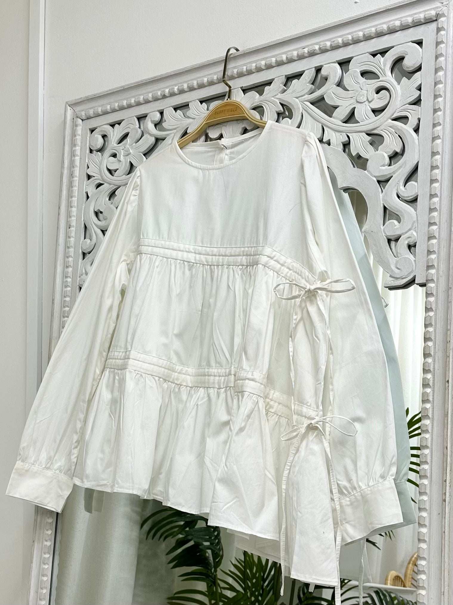 Flare Tier Ribbon Top