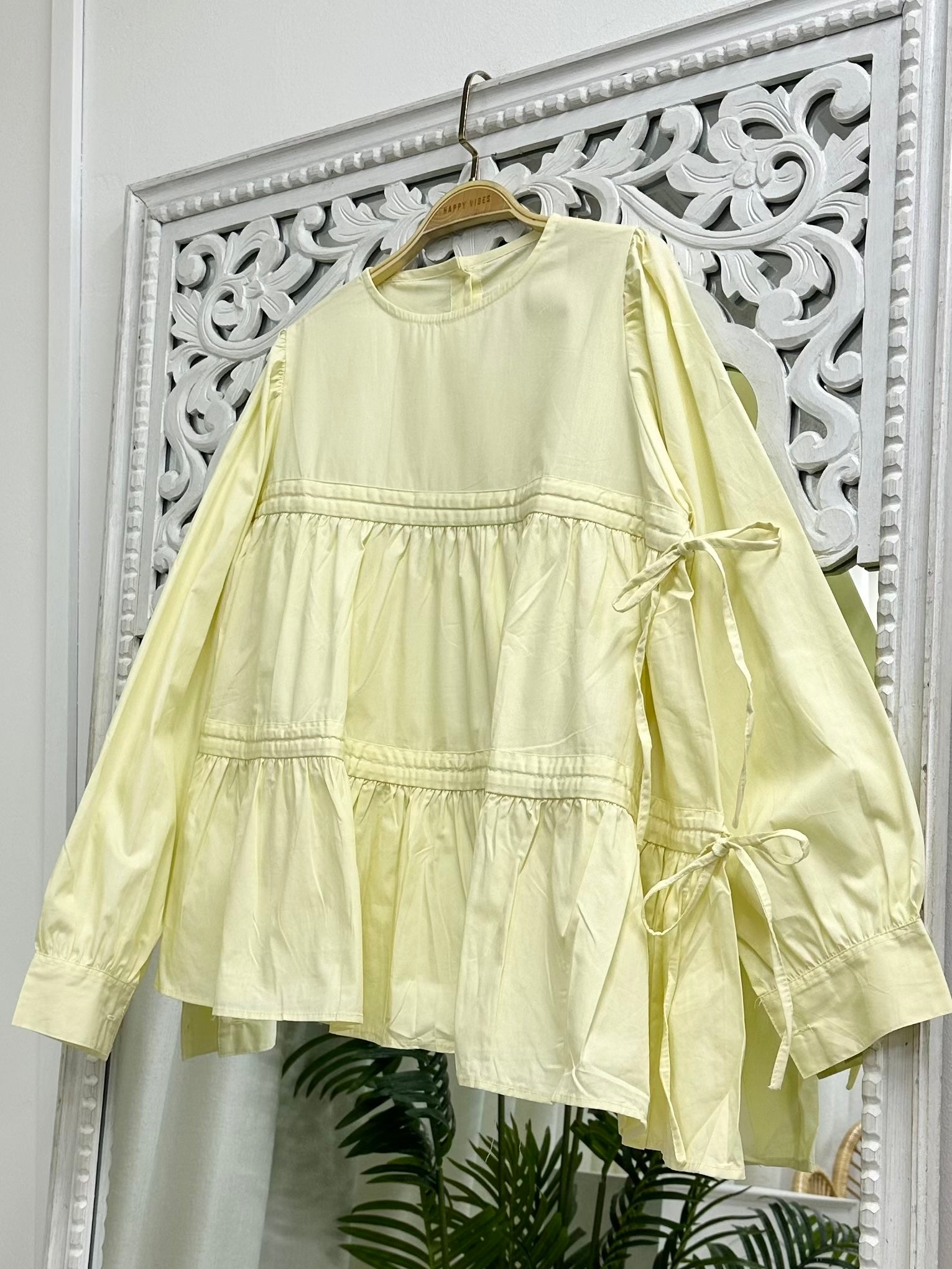 Flare Tier Ribbon Top