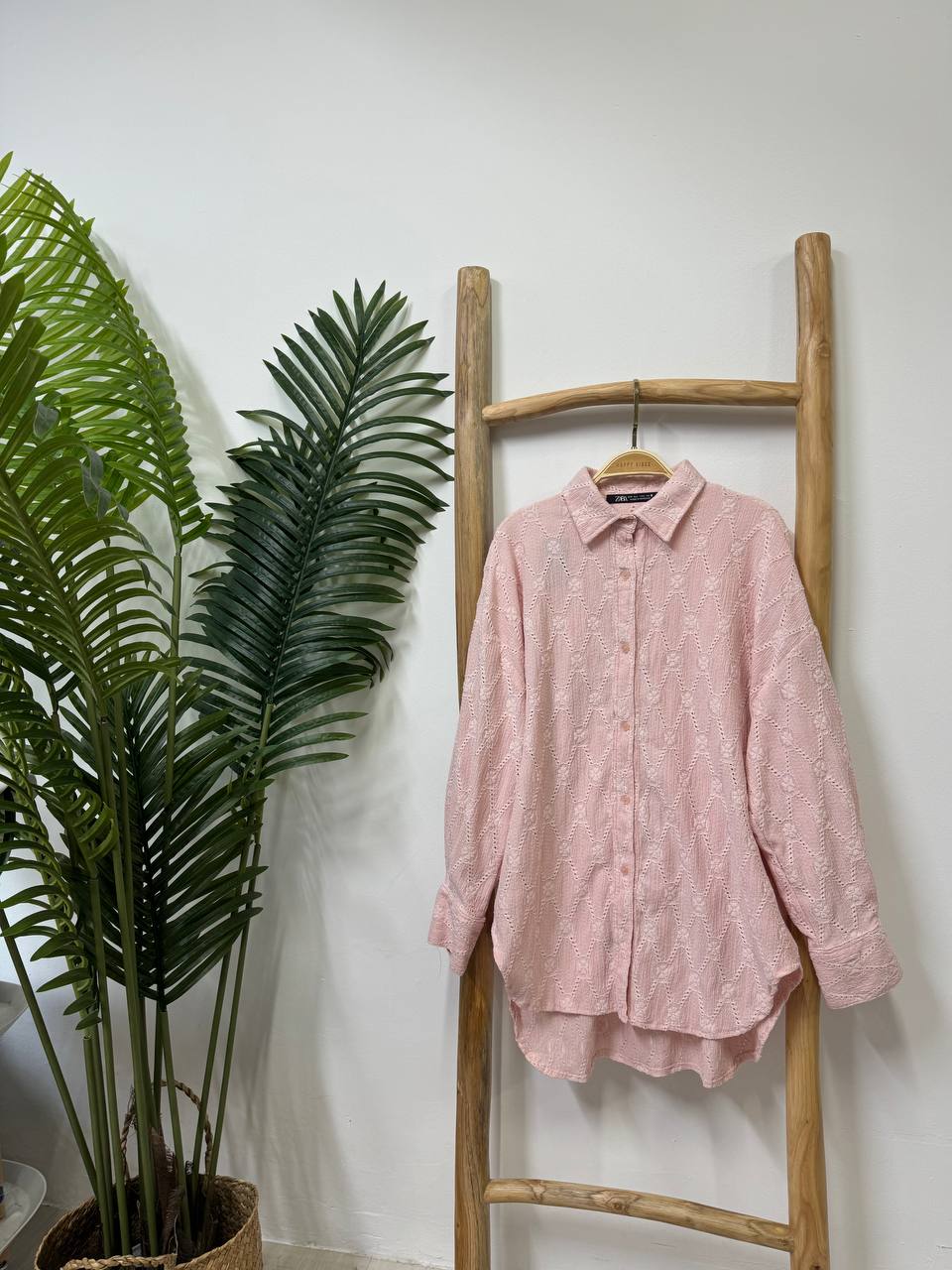 Soft Eyelet Button Up