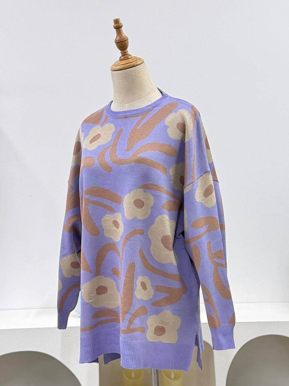 Abstract Sweater Oversized Sweater