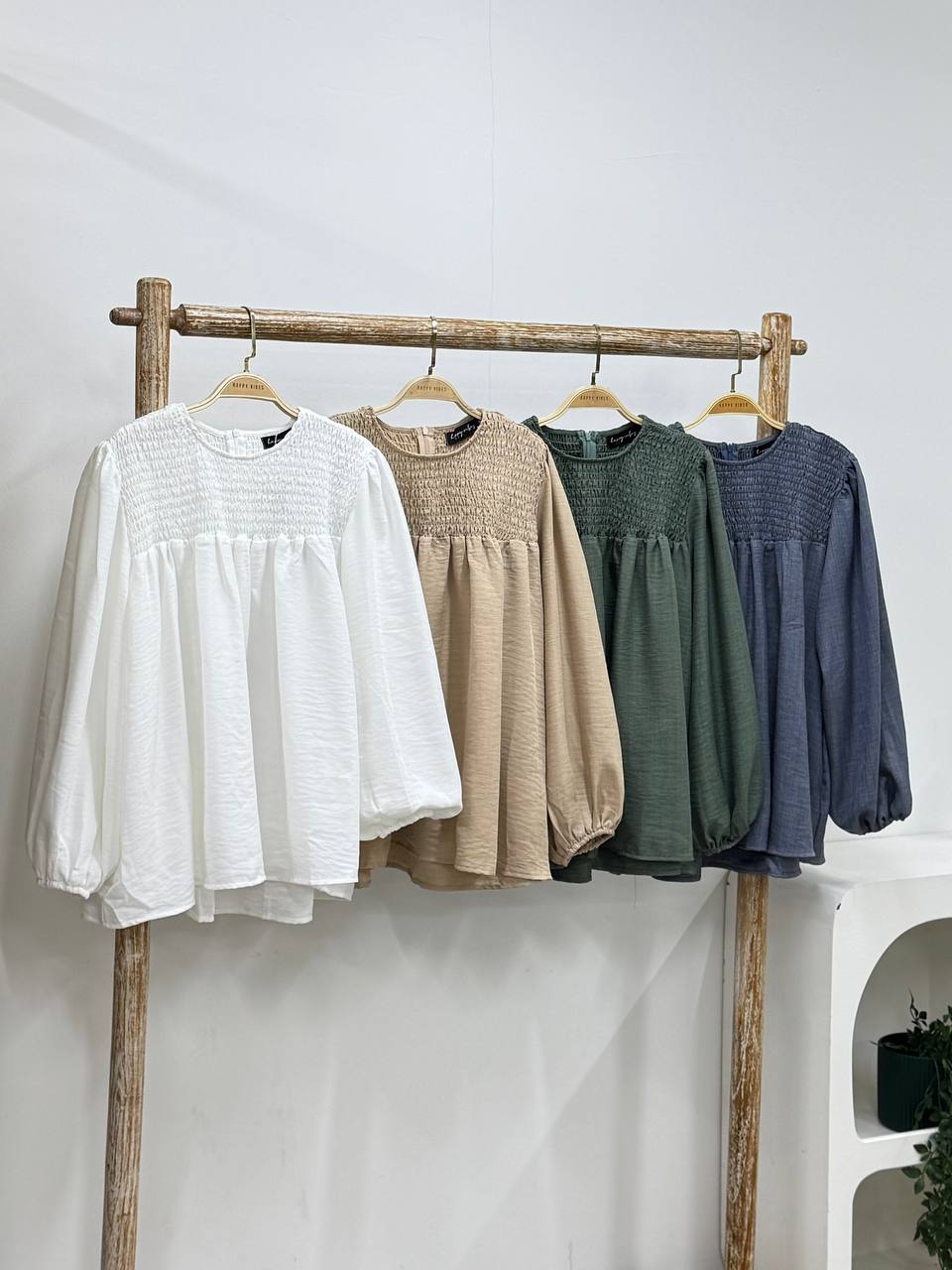 Aurora Smocked Top Back to Basic