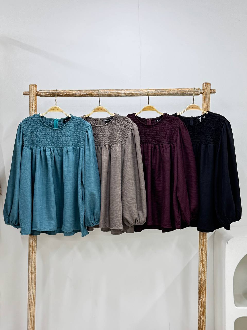 Aurora Smocked Top Back to Basic