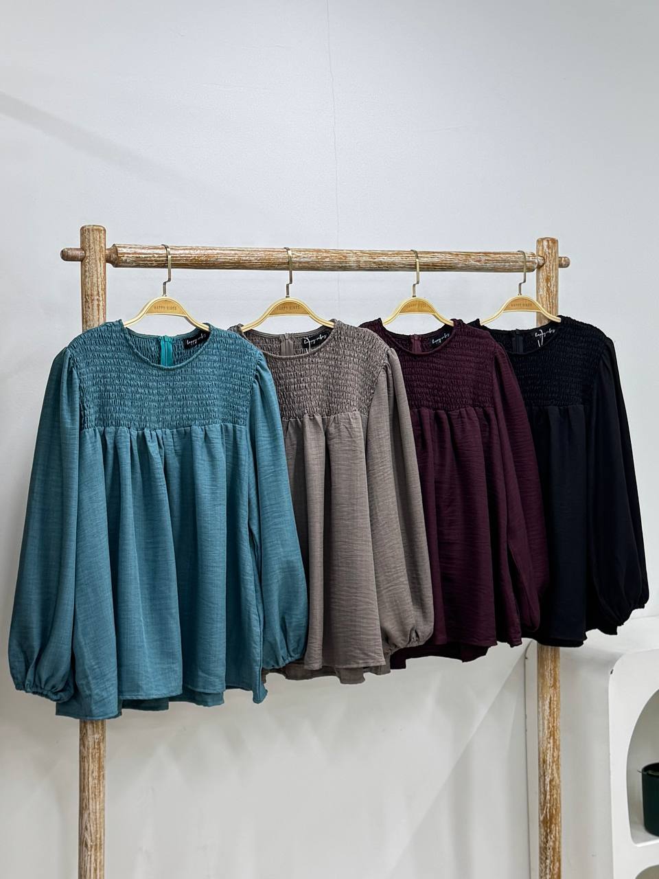 Aurora Smocked Top Back to Basic