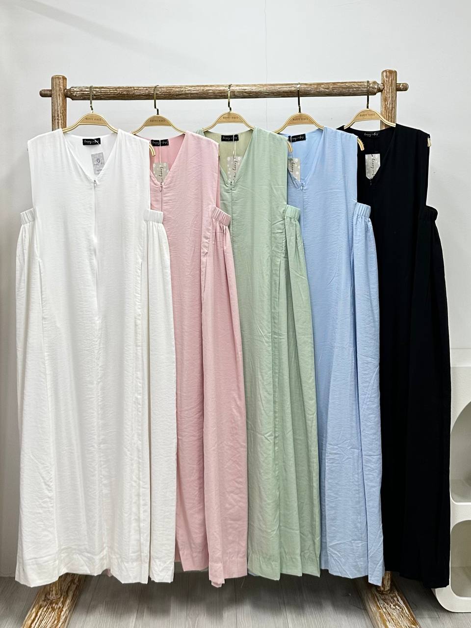 Cotton V-Neck Dress HV Label