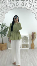 Load and play video in Gallery viewer, Polyester Ruched Ruffle Top
