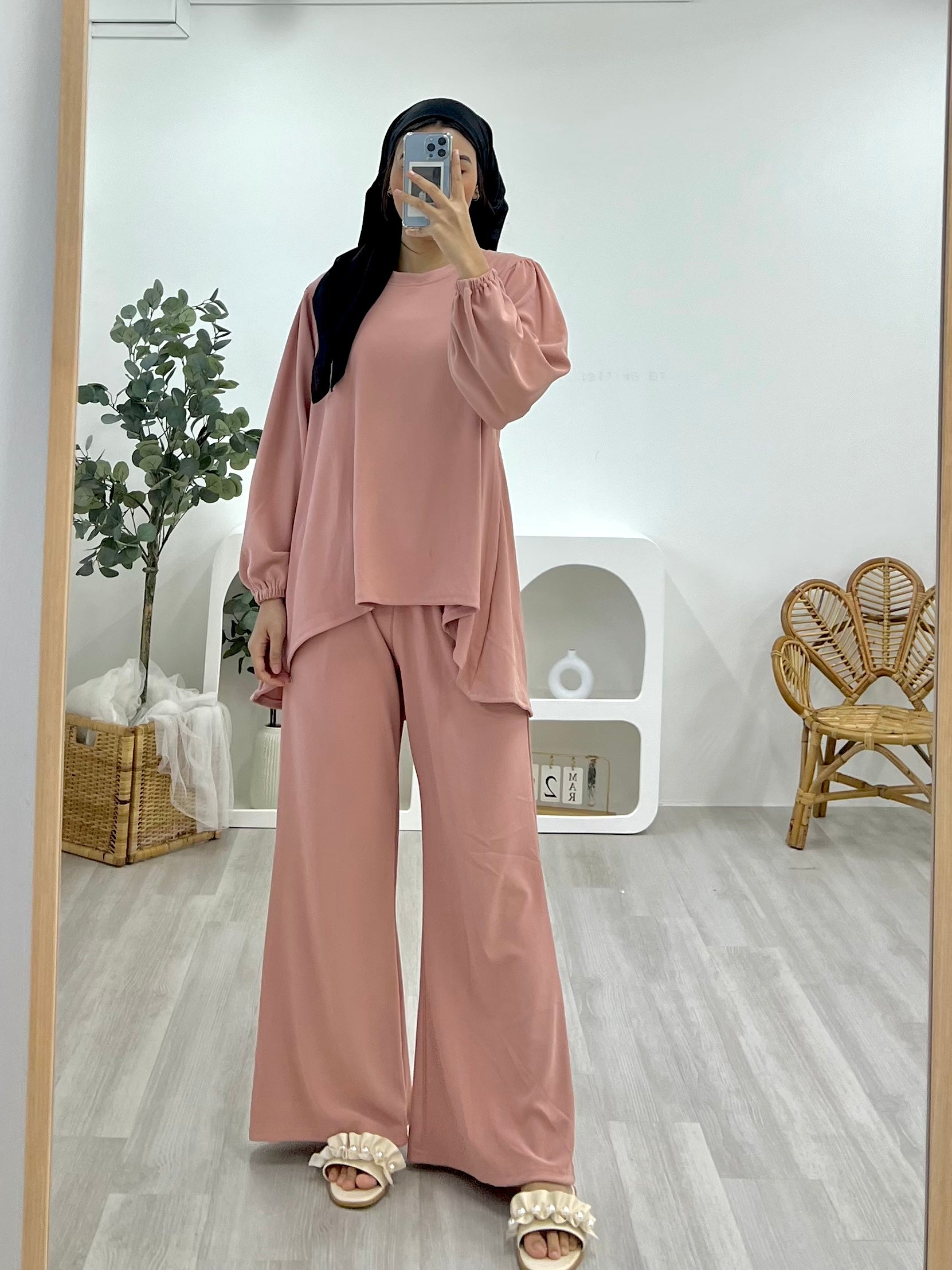 Lounge Plain Pants Set