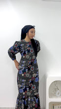 Load and play video in Gallery viewer, Batik Square Neck Ruffle Dress - Jaila