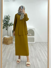 Load image into Gallery viewer, Plain Pleated Skirt Set