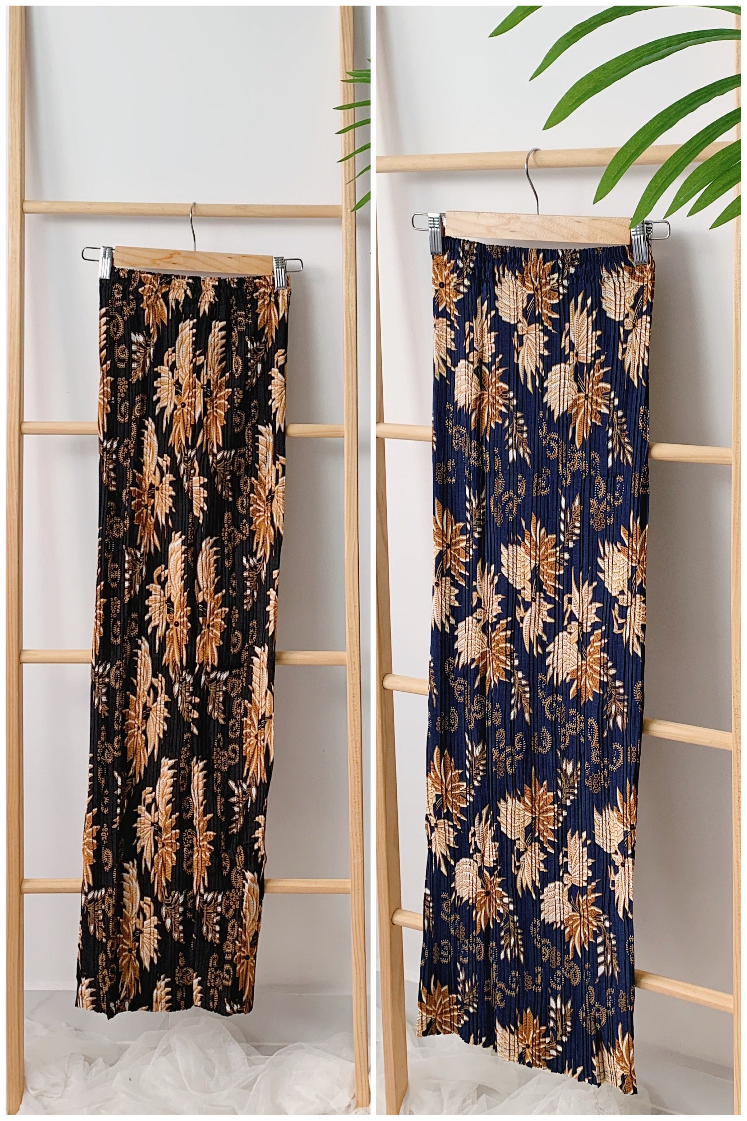 Batik Pleated Skirt - Forest Nyala