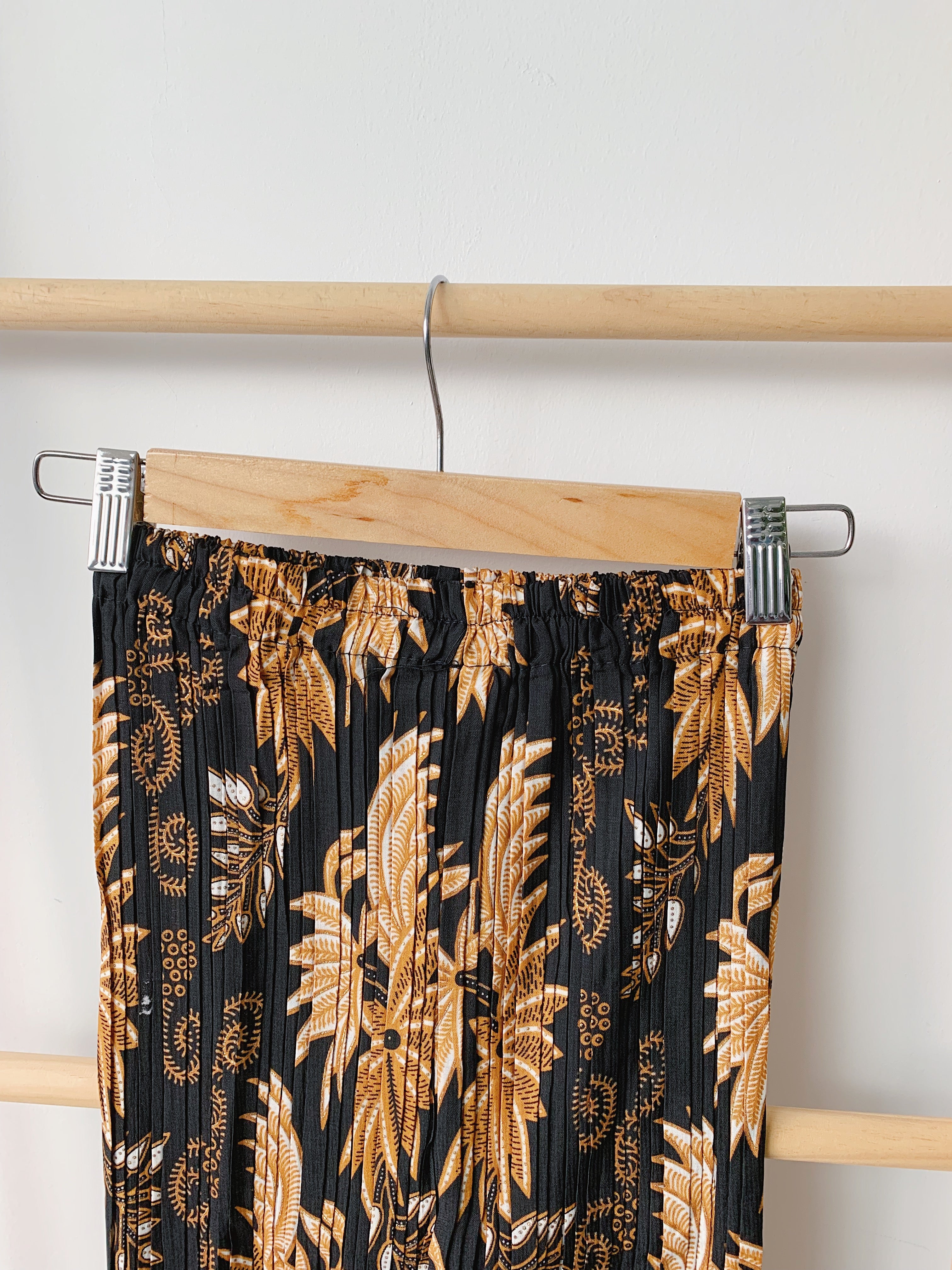 Batik Pleated Skirt - Forest Nyala