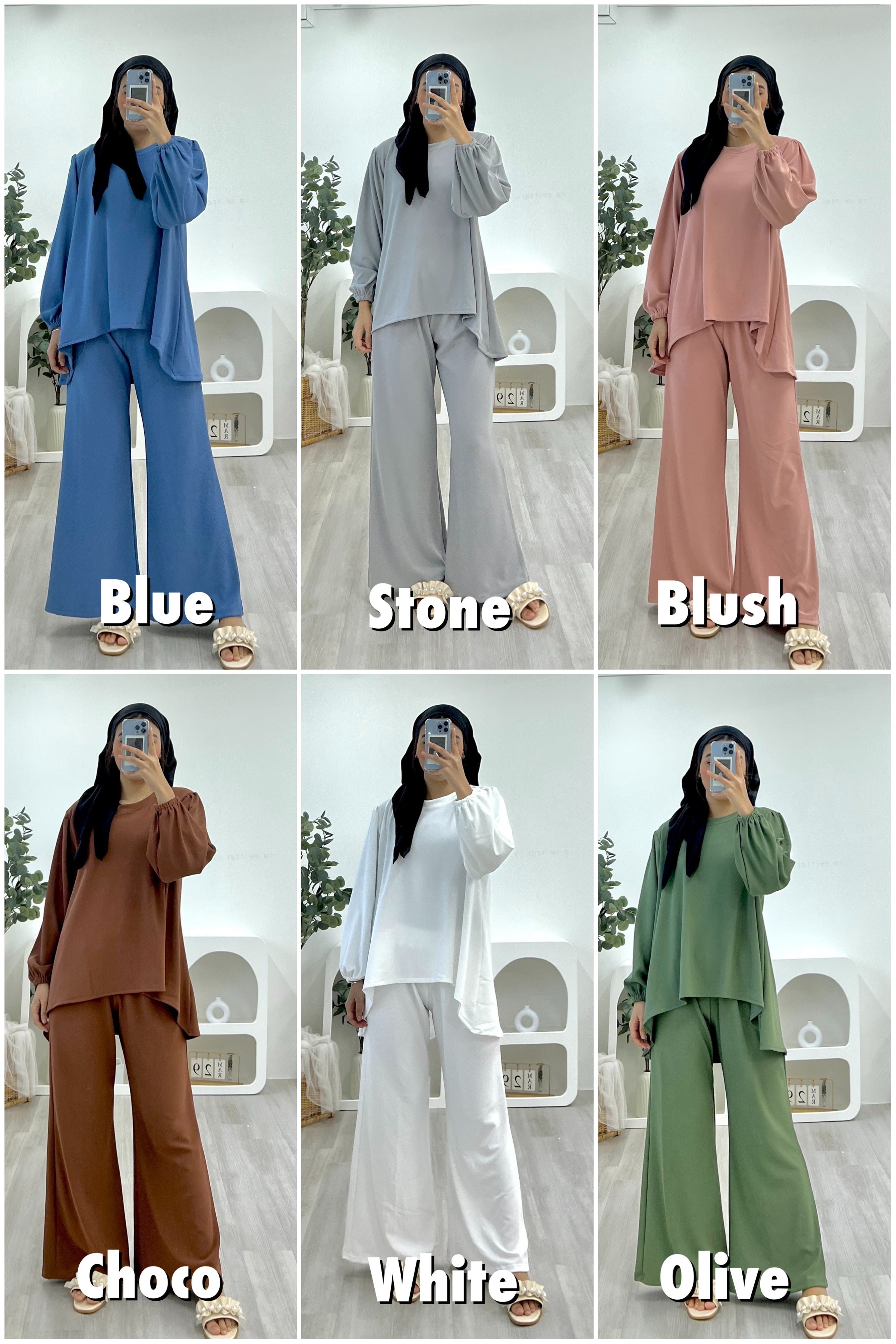 Lounge Plain Pants Set