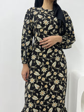 Load image into Gallery viewer, Batik Square Neck Ruffle Dress - Suhaila