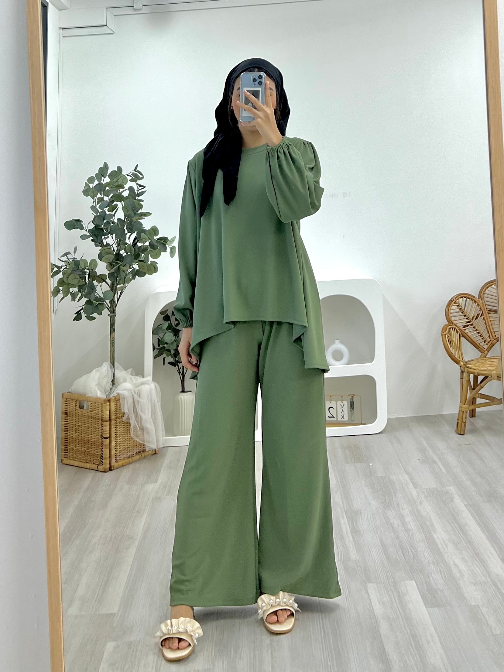 Lounge Plain Pants Set