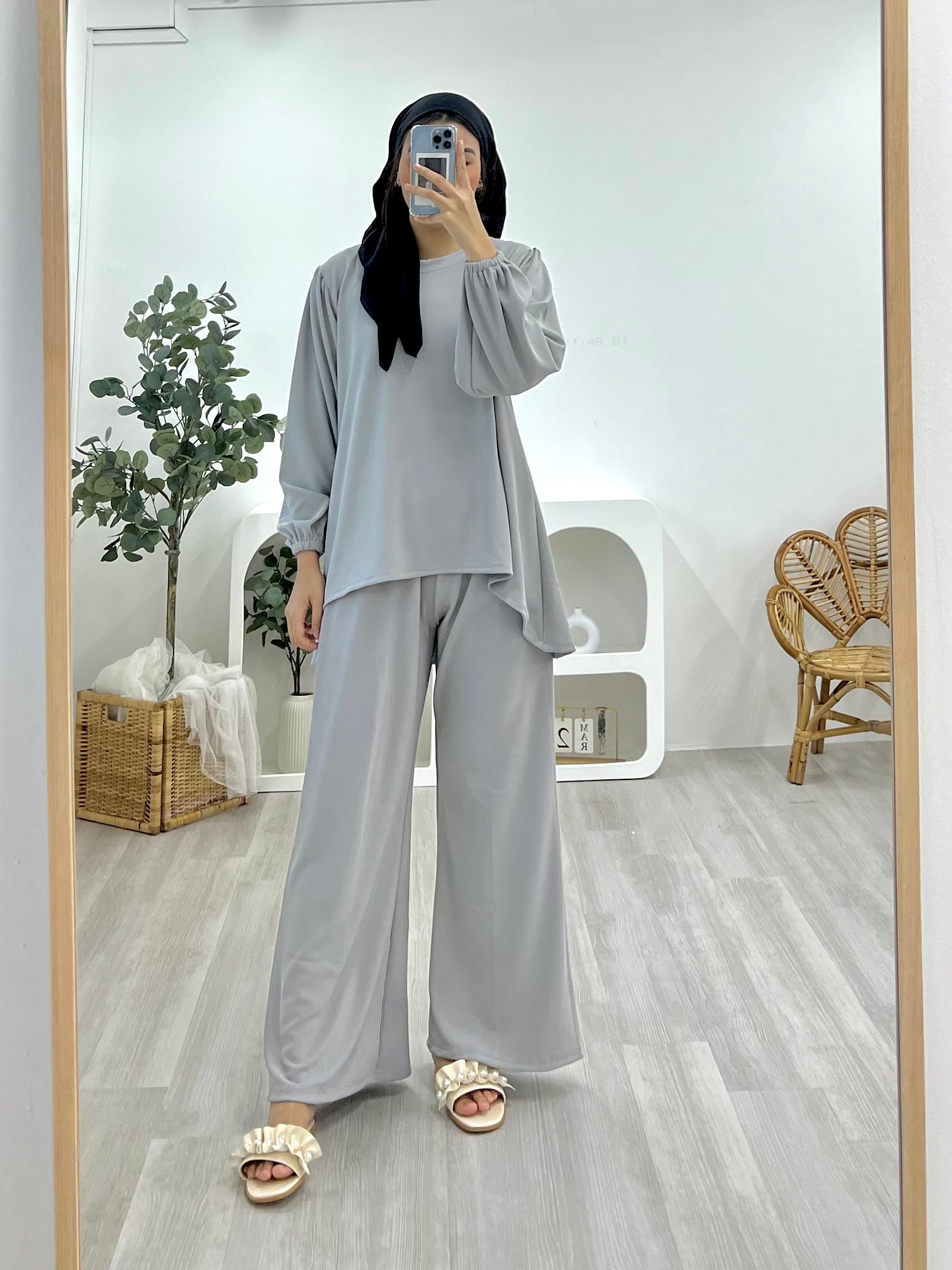 Lounge Plain Pants Set