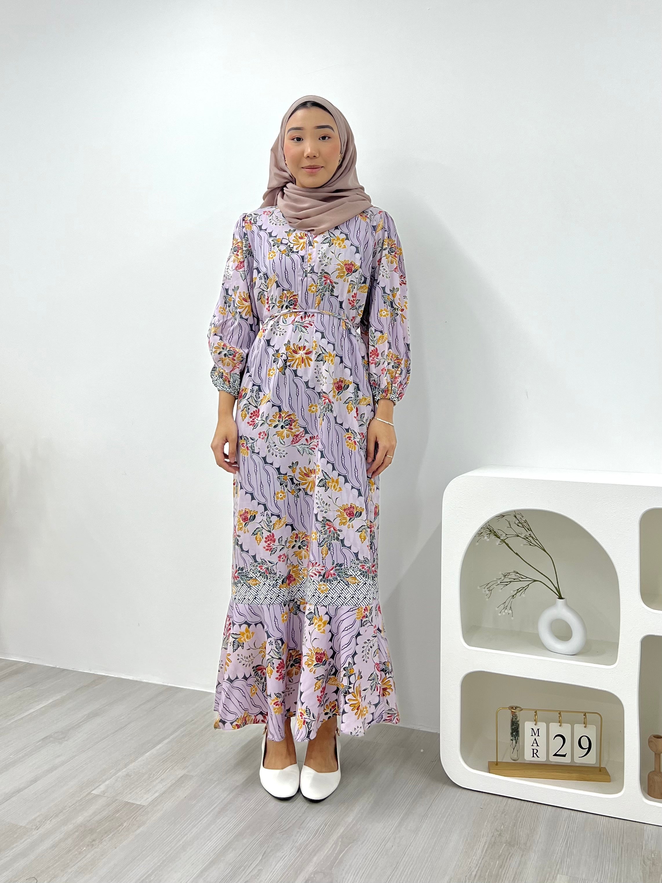 Mermaid Batik Dress - Pastel