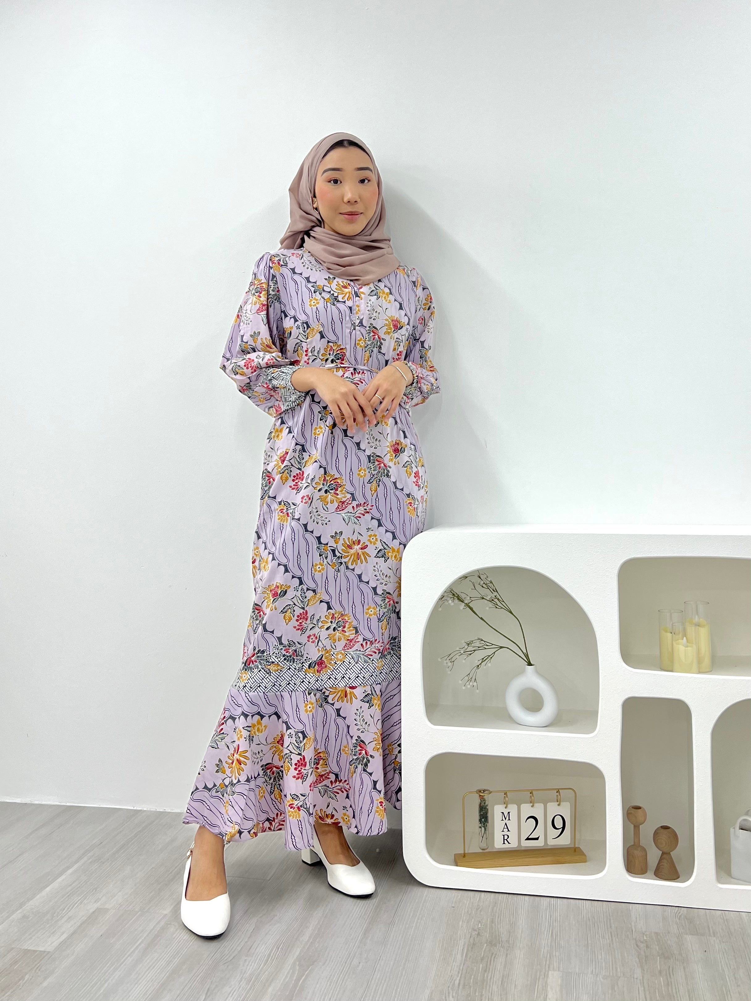 Mermaid Batik Dress - Pastel