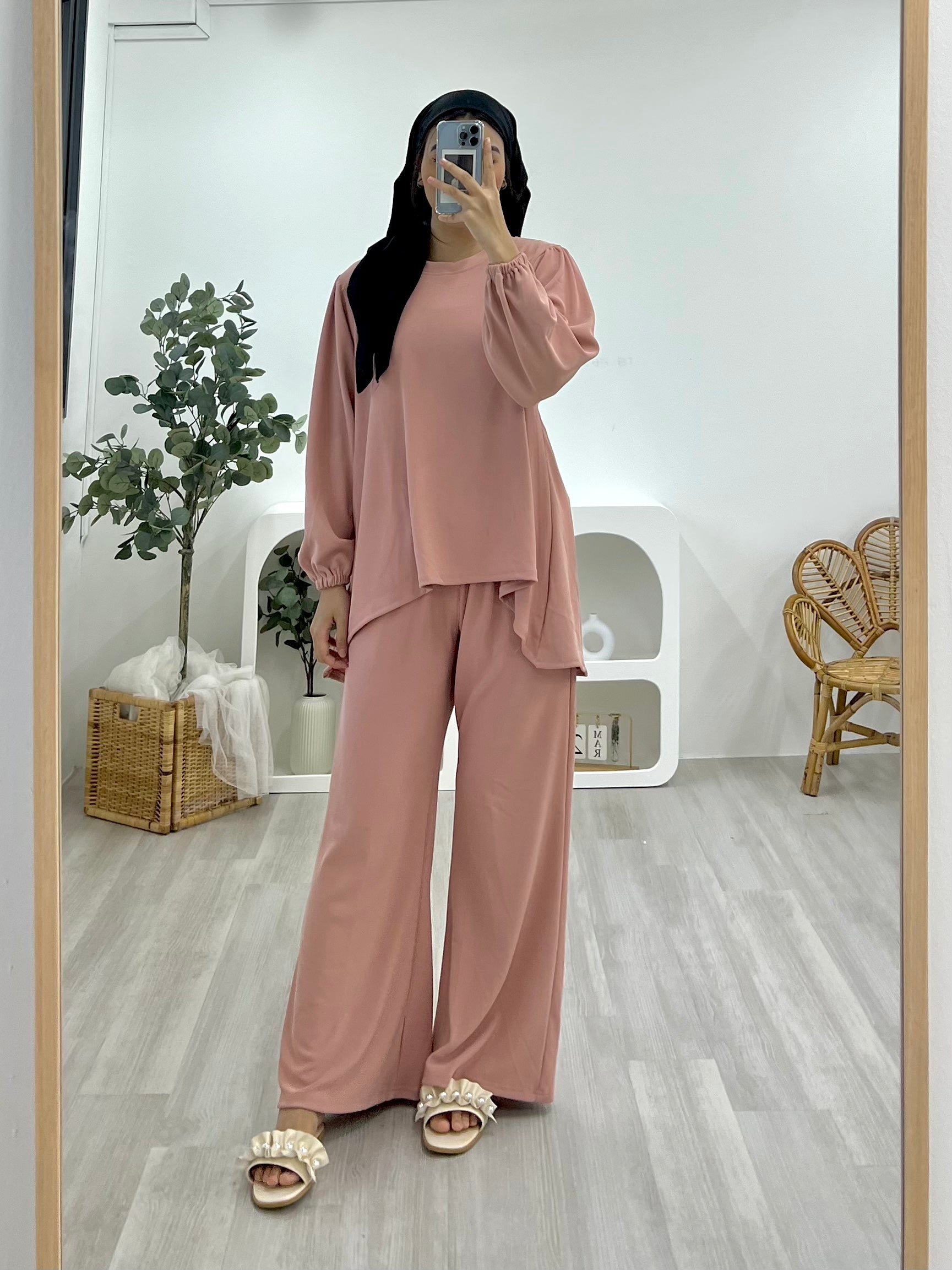 Lounge Plain Pants Set