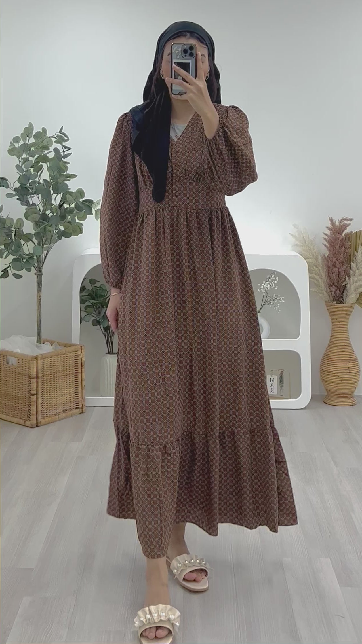 Milkmaid Checkered Maxi Dress MCMD