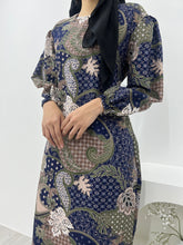 Load image into Gallery viewer, Batik Square Neck Ruffle Dress - Haliasa
