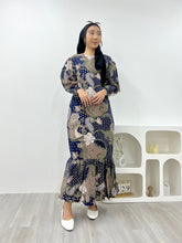 Load image into Gallery viewer, Batik Square Neck Ruffle Dress - Haliasa
