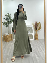 Load image into Gallery viewer, Satin Elegant A line Dress SEAD