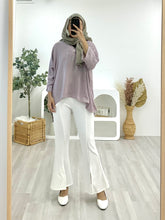 Load image into Gallery viewer, Kimono Crinkle Satin Top KCST