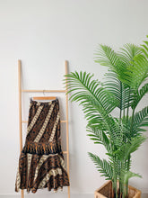 Load image into Gallery viewer, Mermaid Pleated Batik Skirt -  Monochrome