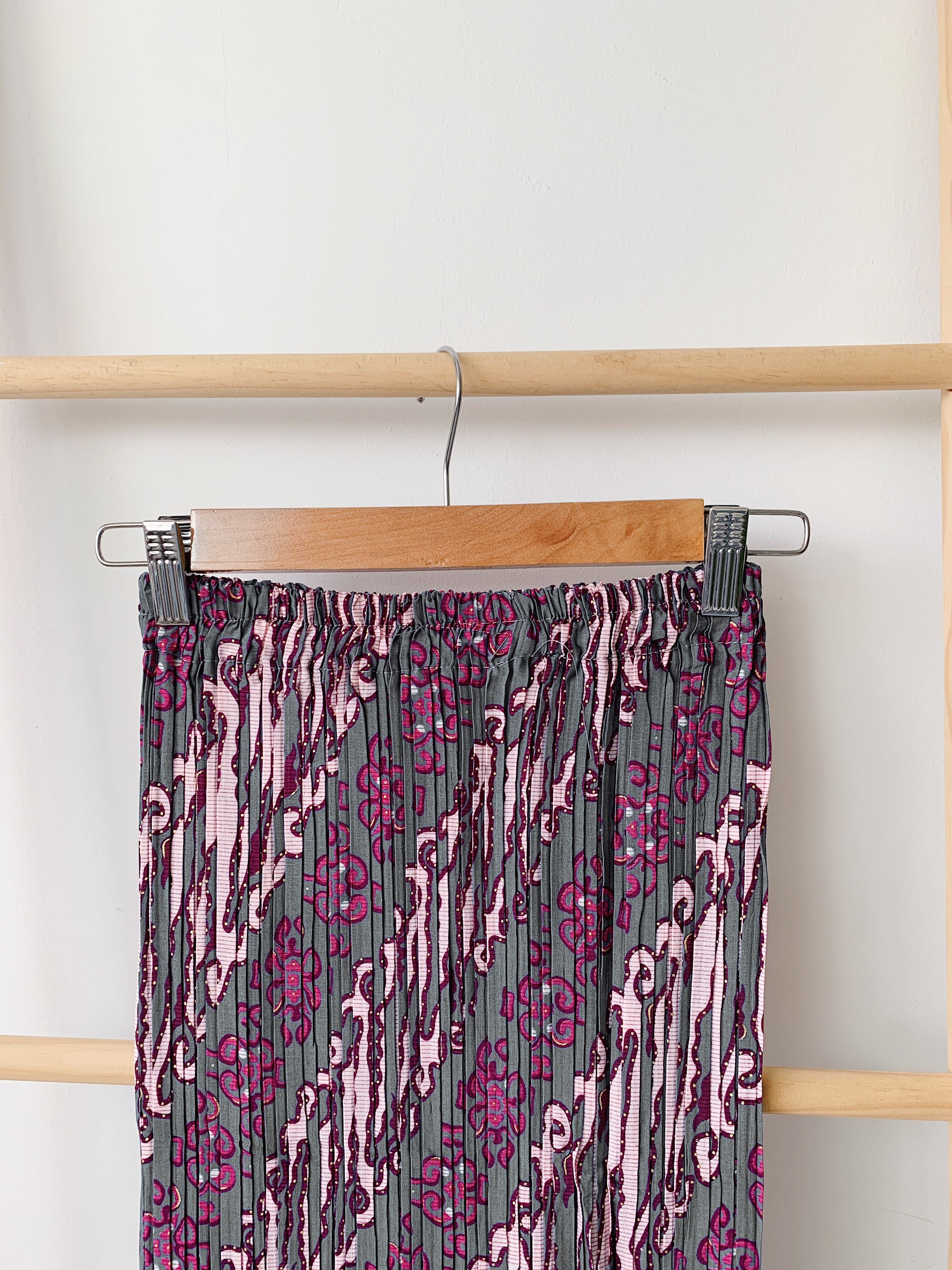 Batik Pleated Skirt - Dual Mono