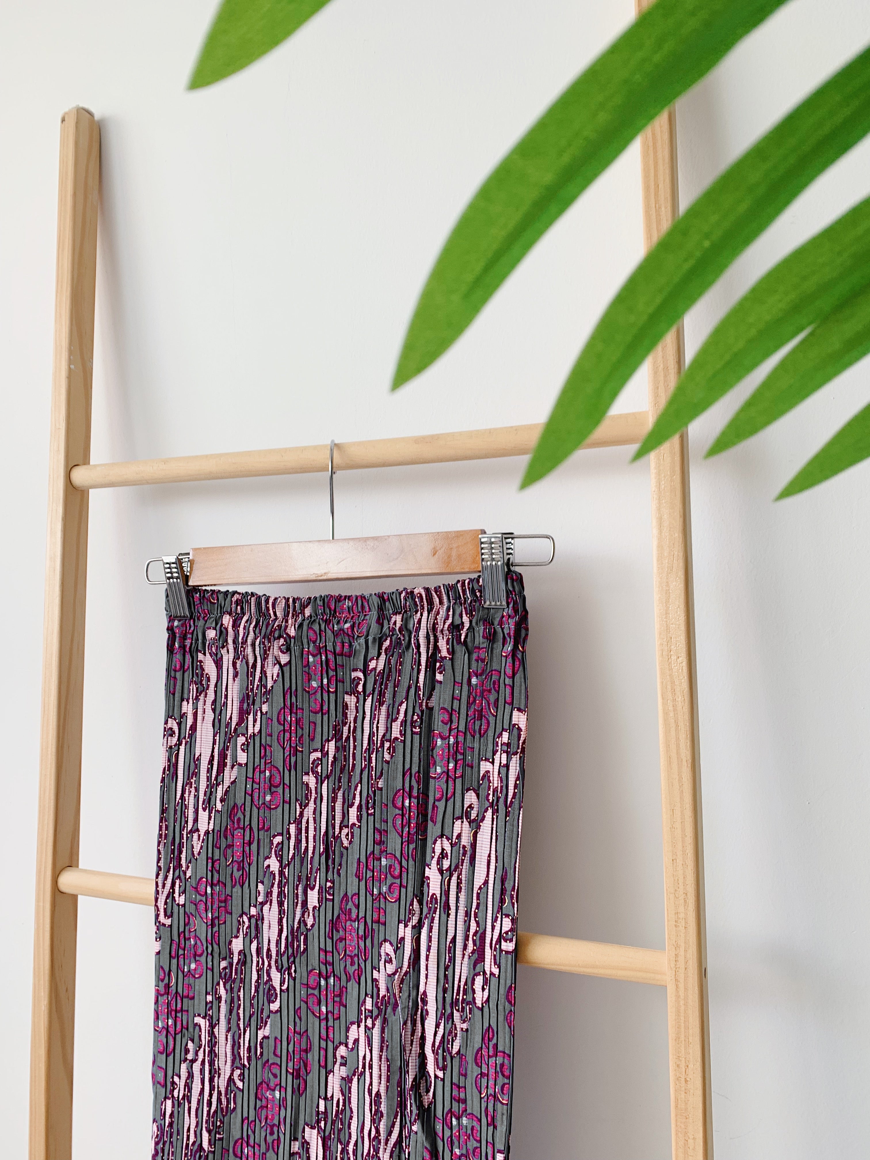 Batik Pleated Skirt - Dual Mono