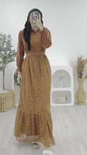 Load and play video in Gallery viewer, Crinkle Lace Ruffle Dress