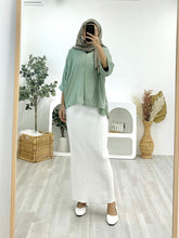Load image into Gallery viewer, VNeck Zipper Crinkle Satin Top VZCST
