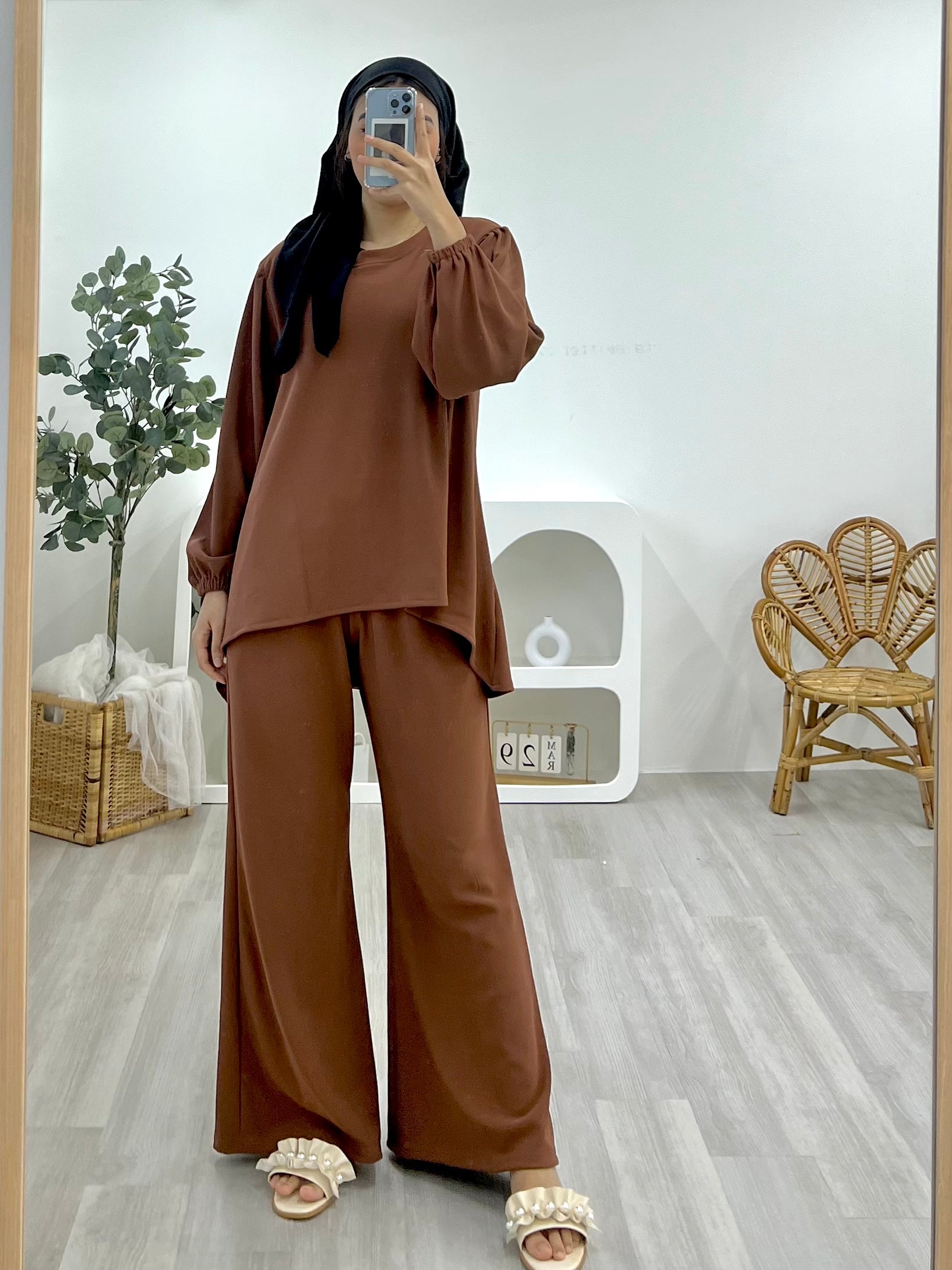 Lounge Plain Pants Set