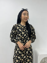 Load image into Gallery viewer, Batik Square Neck Ruffle Dress - Suhaila

