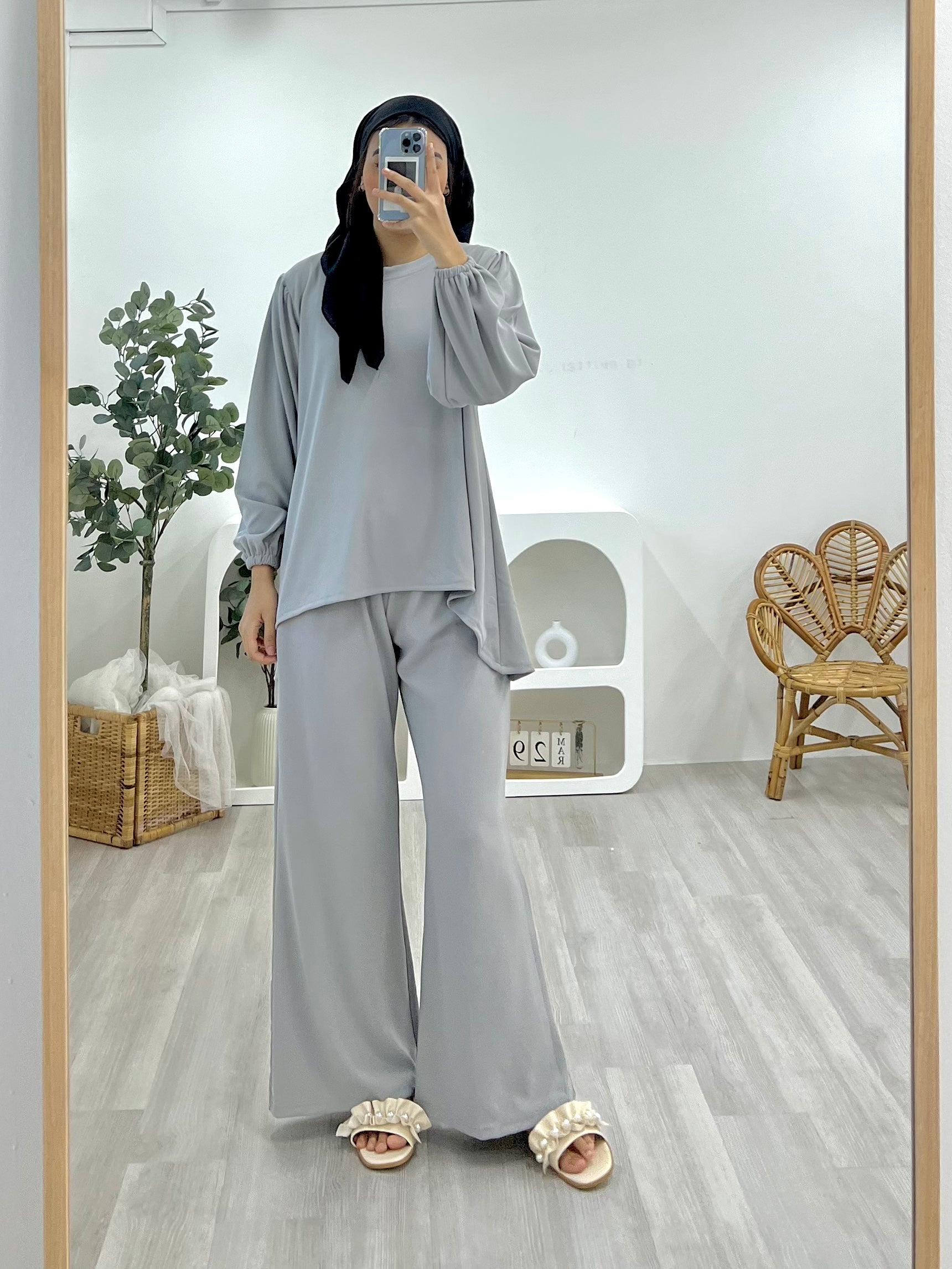 Lounge Plain Pants Set