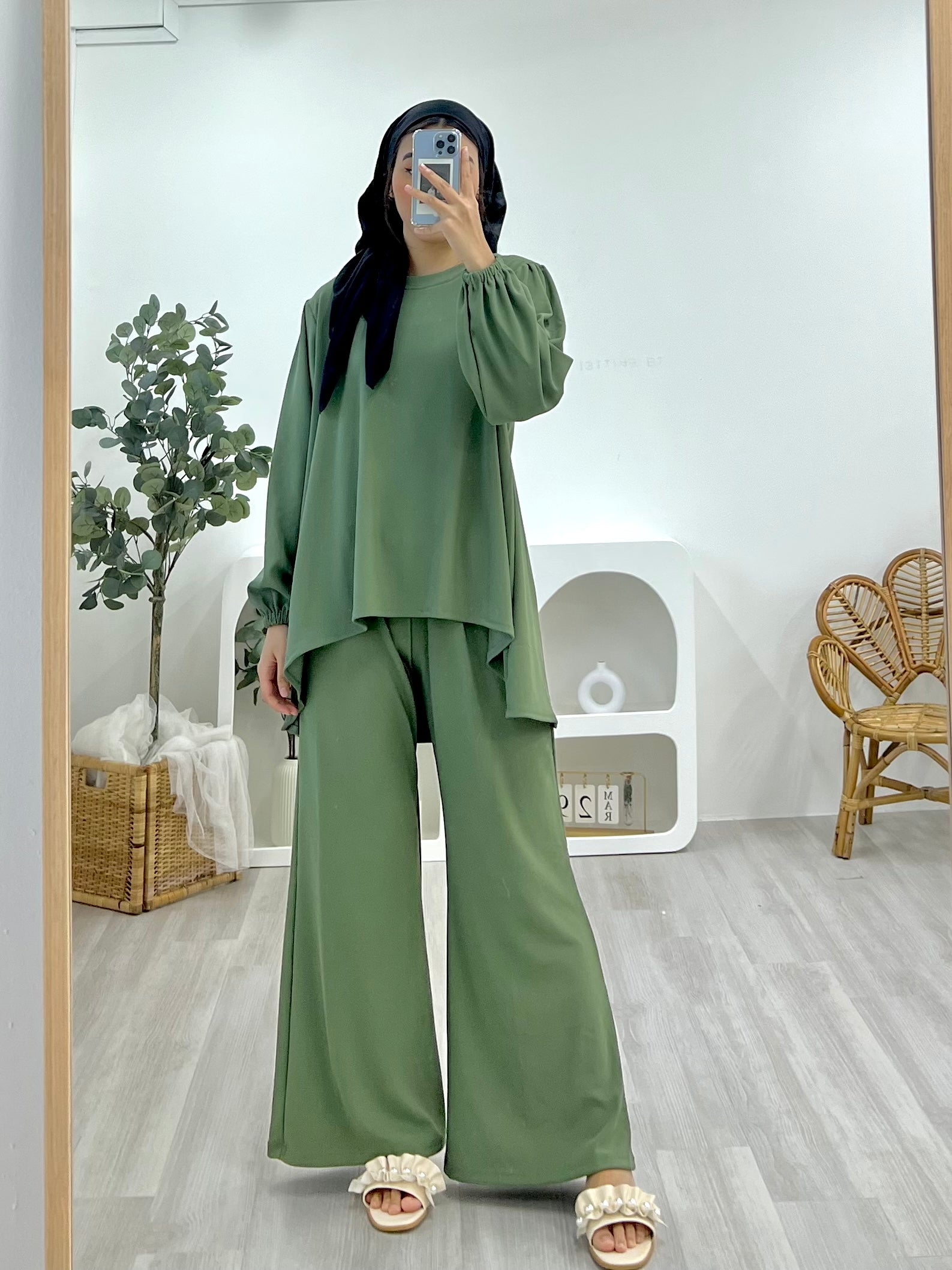 Lounge Plain Pants Set