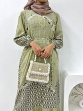 Load image into Gallery viewer, Mermaid Batik Dress - Sage Diamond
