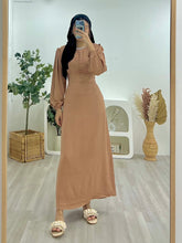 Load image into Gallery viewer, Arabian Crinkle Milkmaid Dress