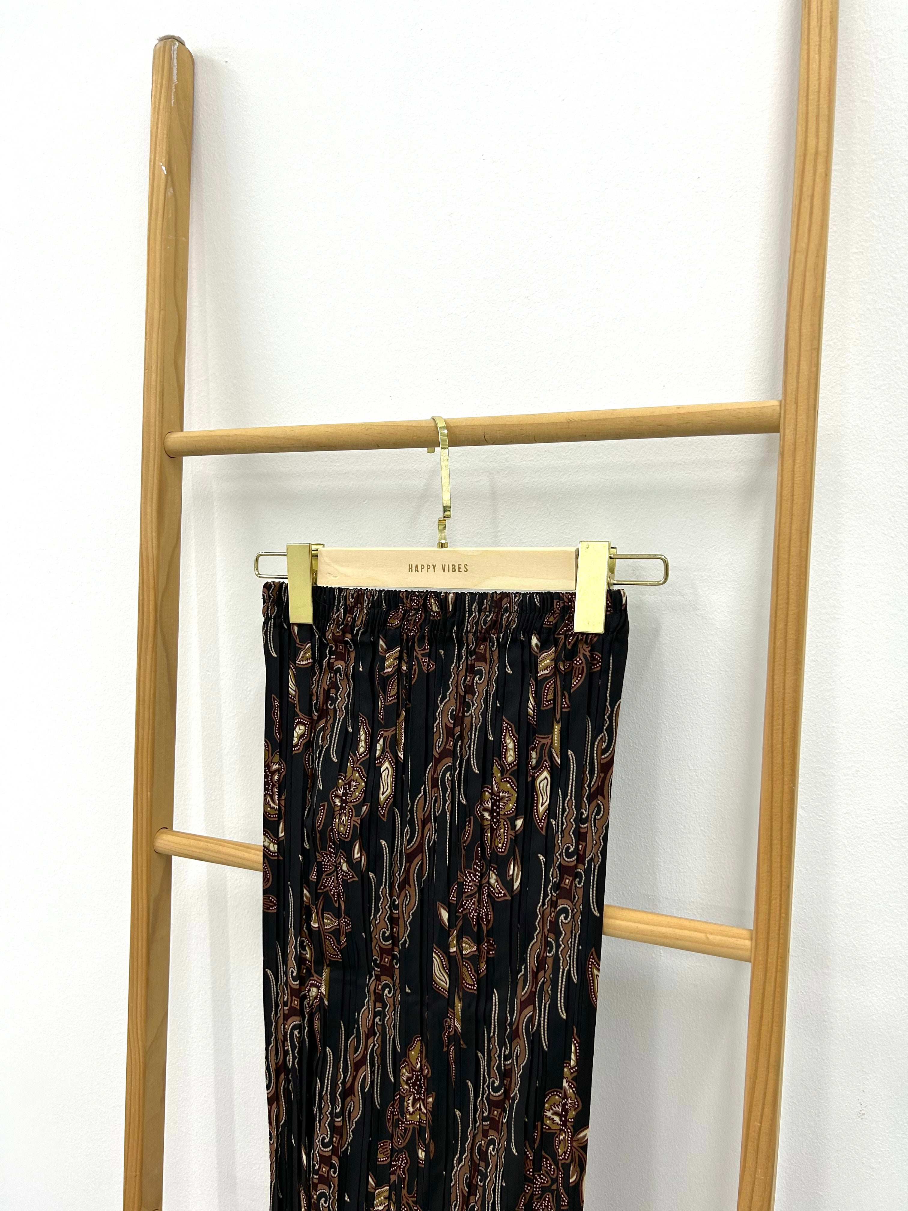 Batik Pleated Skirt - Dual Mono