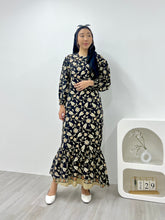 Load image into Gallery viewer, Batik Square Neck Ruffle Dress - Suhaila
