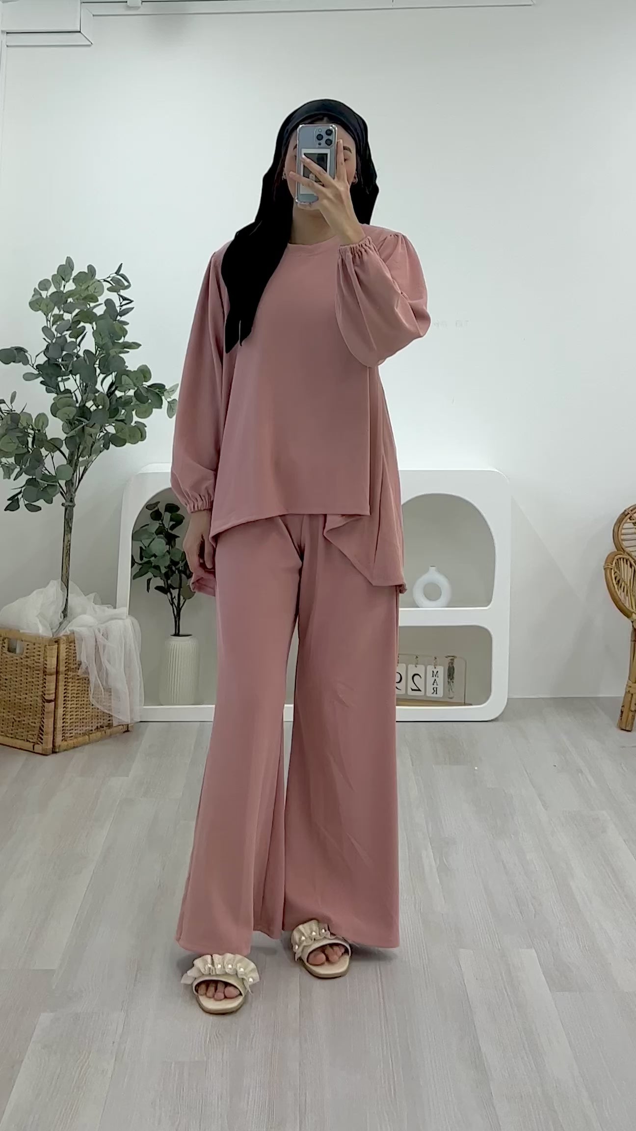 Lounge Plain Pants Set