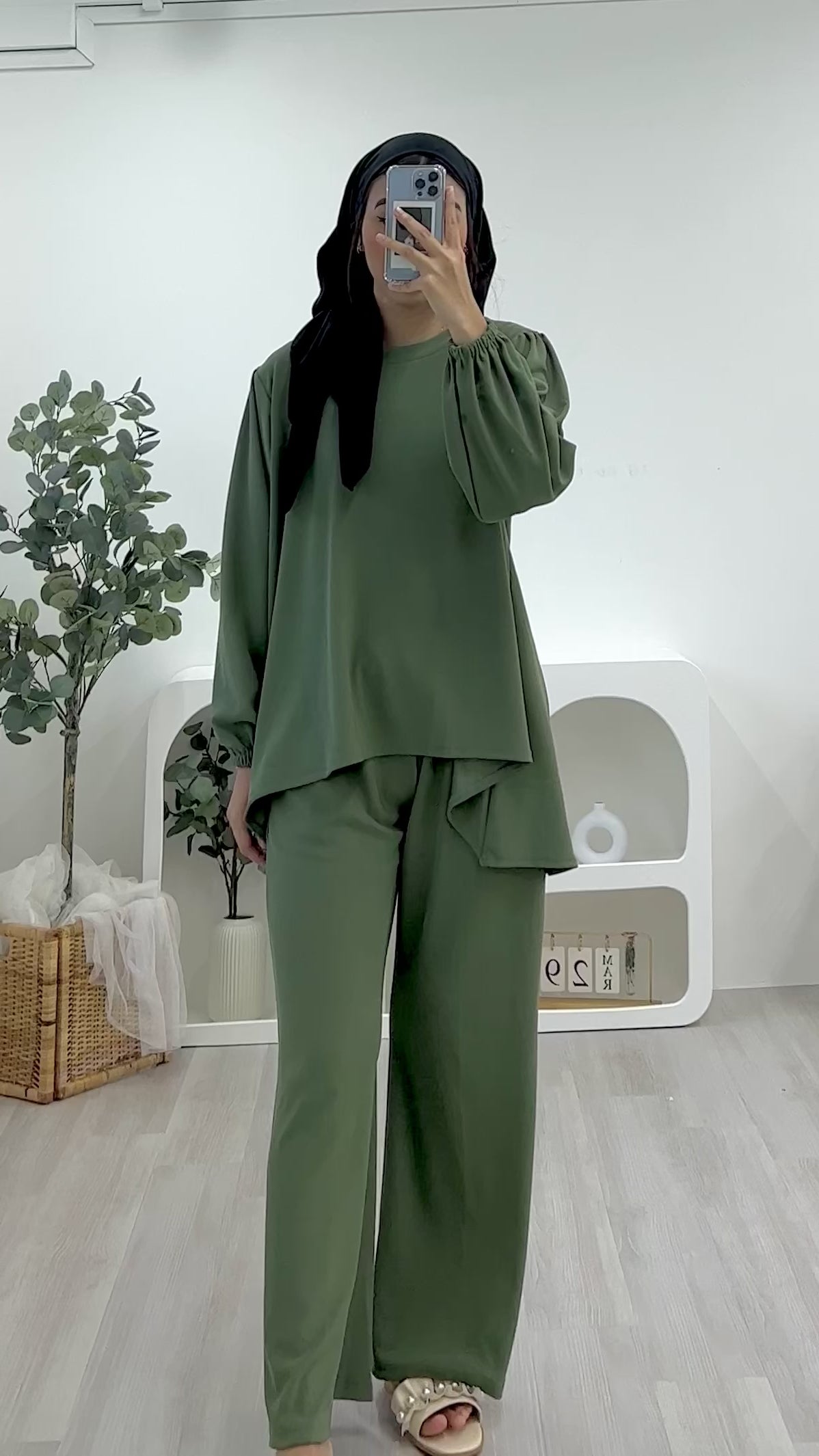 Lounge Plain Pants Set