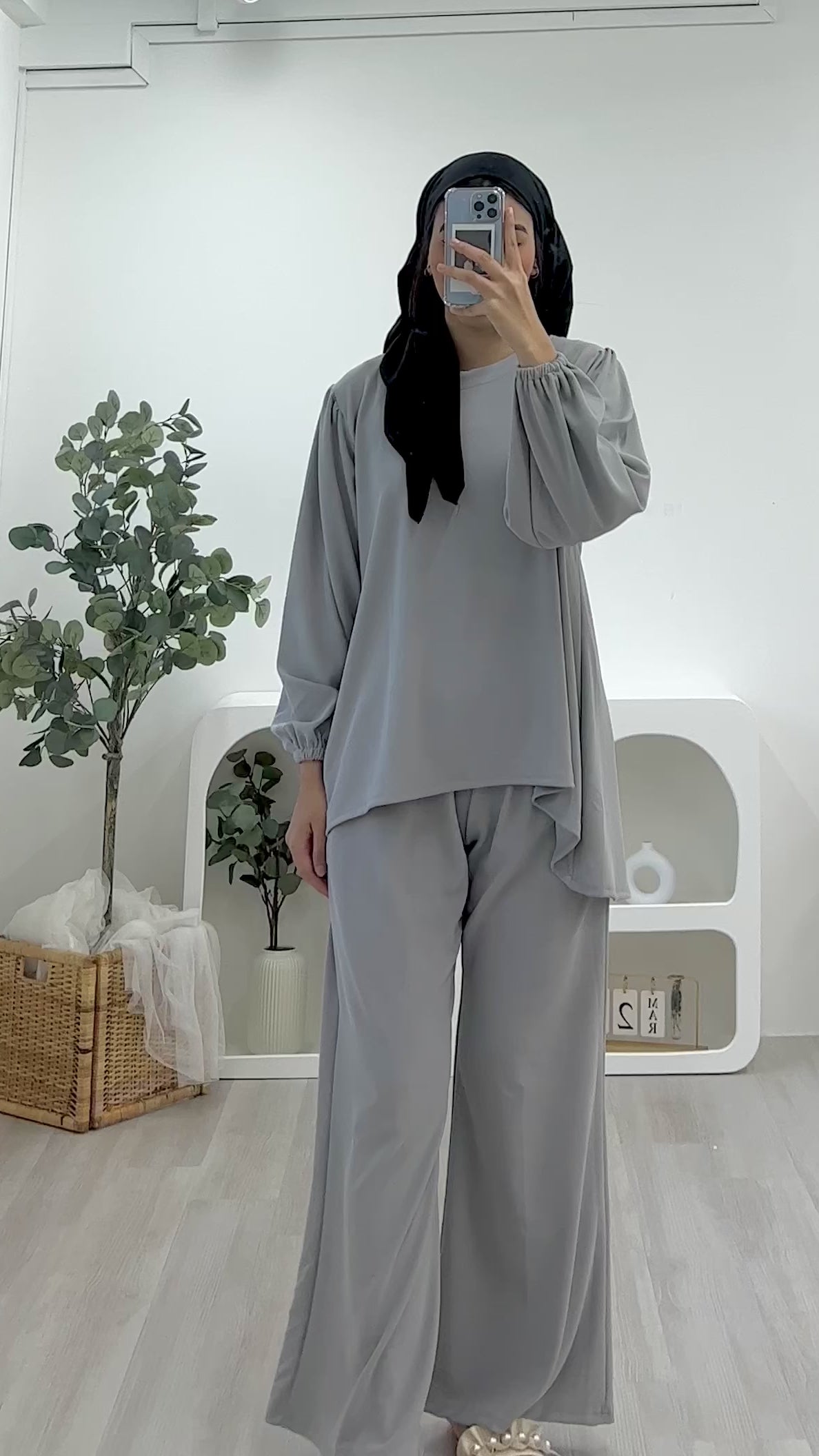 Lounge Plain Pants Set